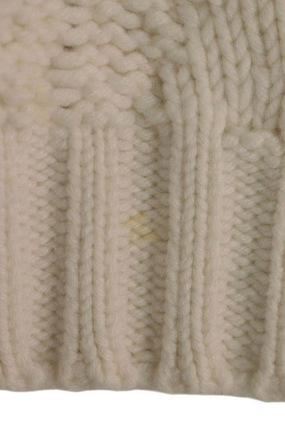 DIOR White Cashmere Blend Turtleneck Knit Size M