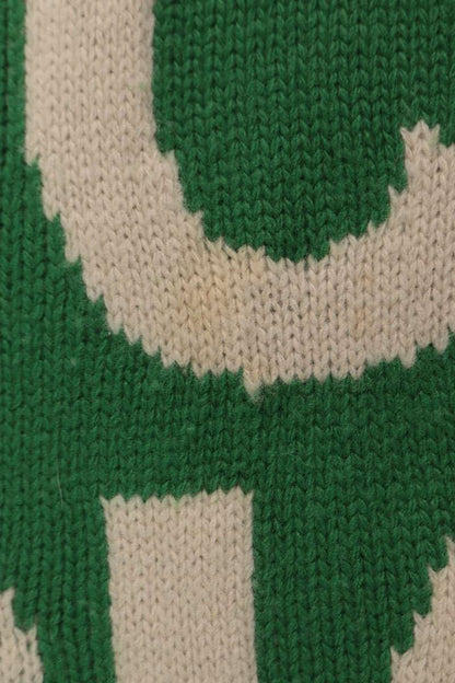 GUCCI Green All-Over Logo Crewneck Sweater Size XL