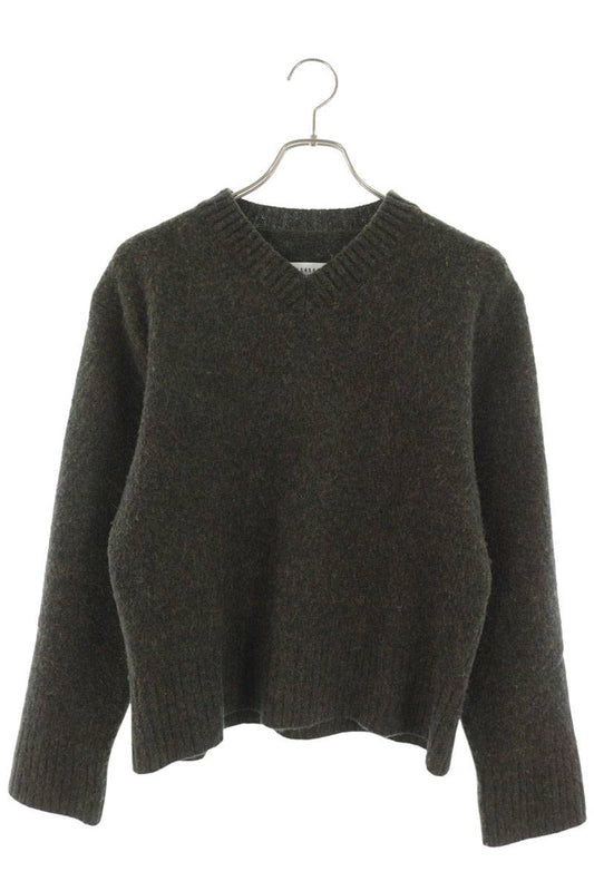 Maison Margiela Wool V-Neck Knit Green Size S