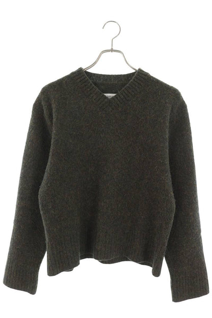 Maison Margiela Wool V-Neck Knit Green Size S