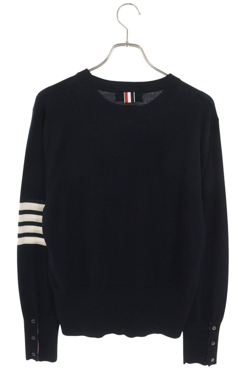 THOM BROWNE Navy Wool 4-Bar Stripe Knit Size 3