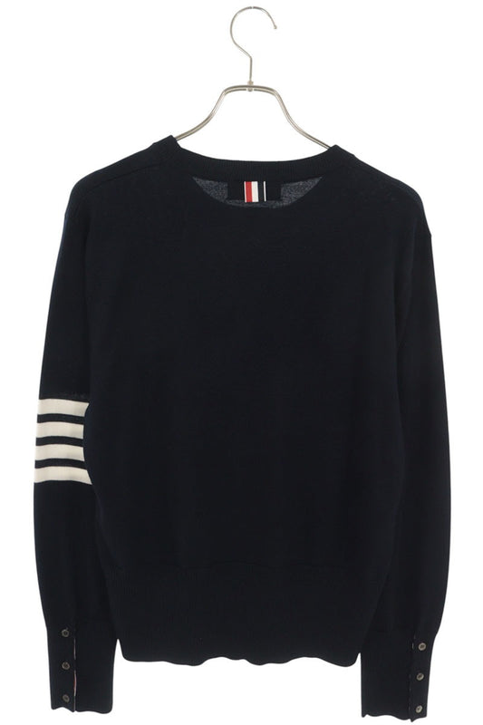 THOM BROWNE Navy Wool 4-Bar Stripe Knit Size 3