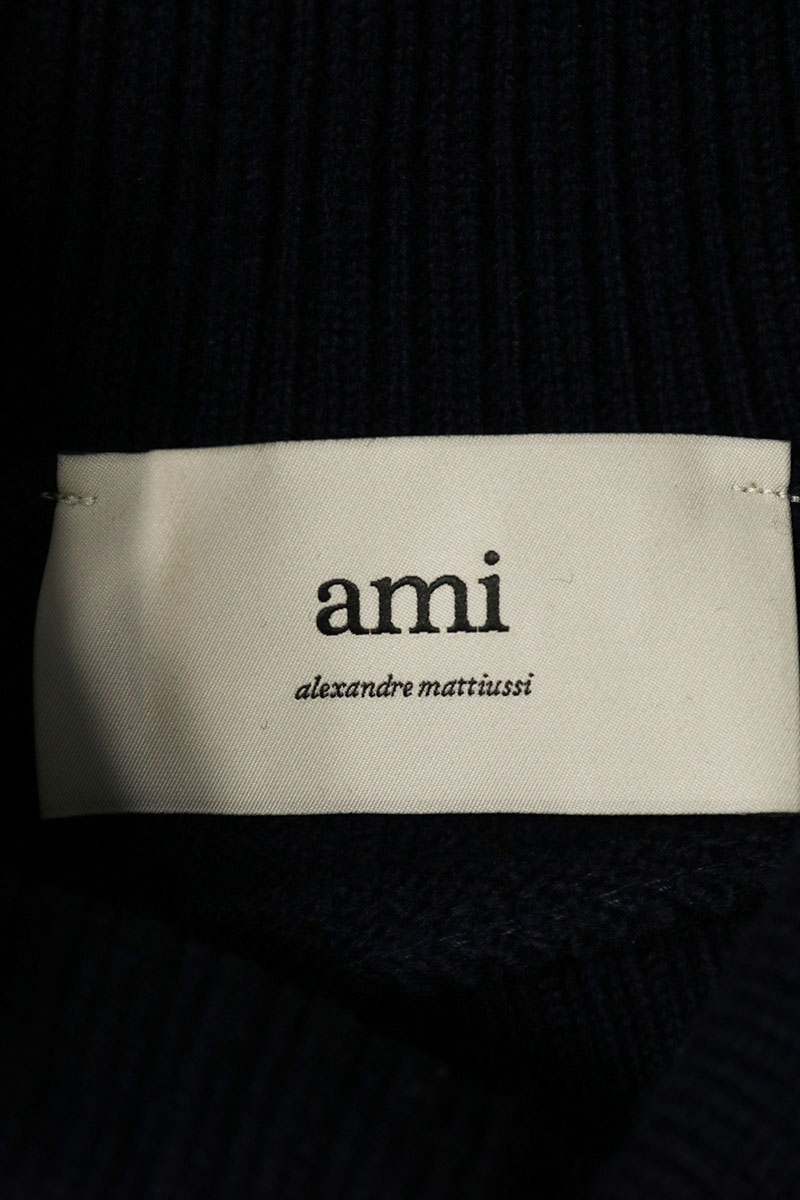 AMI Alexandre Mattiussi Heart A Turtleneck Sweater Size L