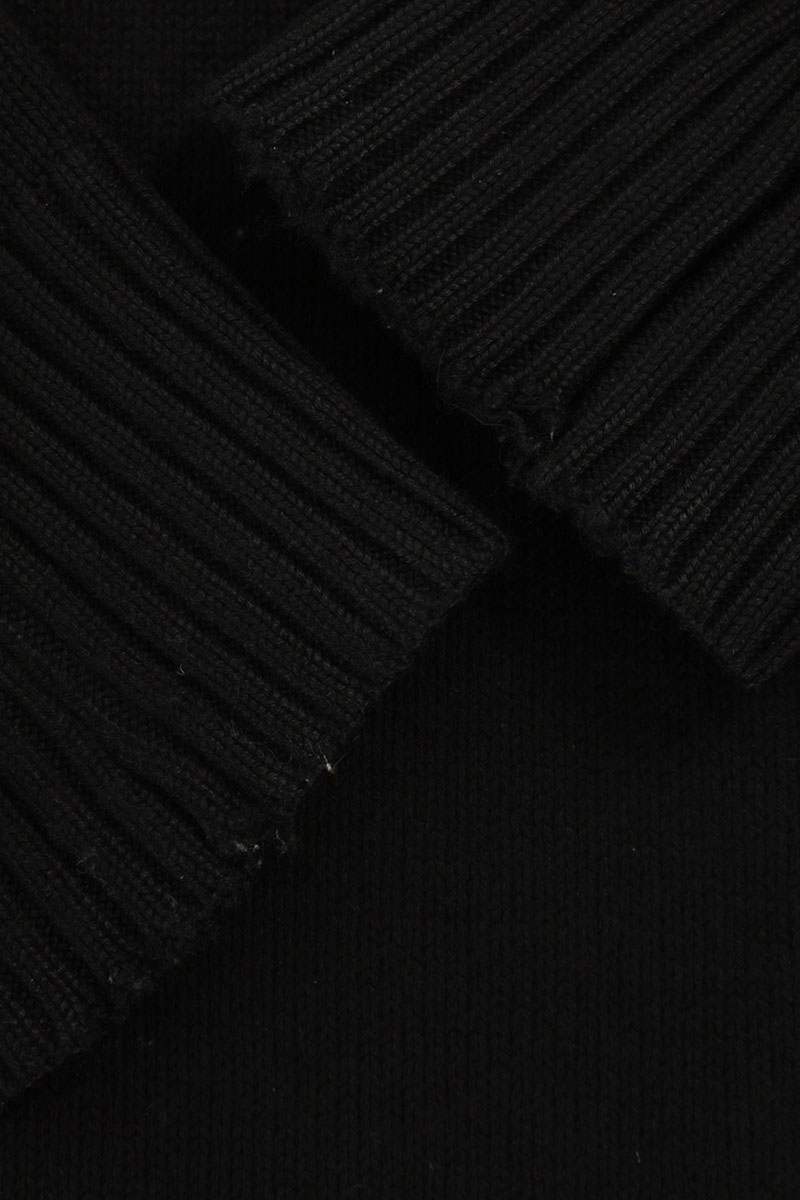 AMI Alexandre Mattiussi Black Red Heart Wool Sweater Size L