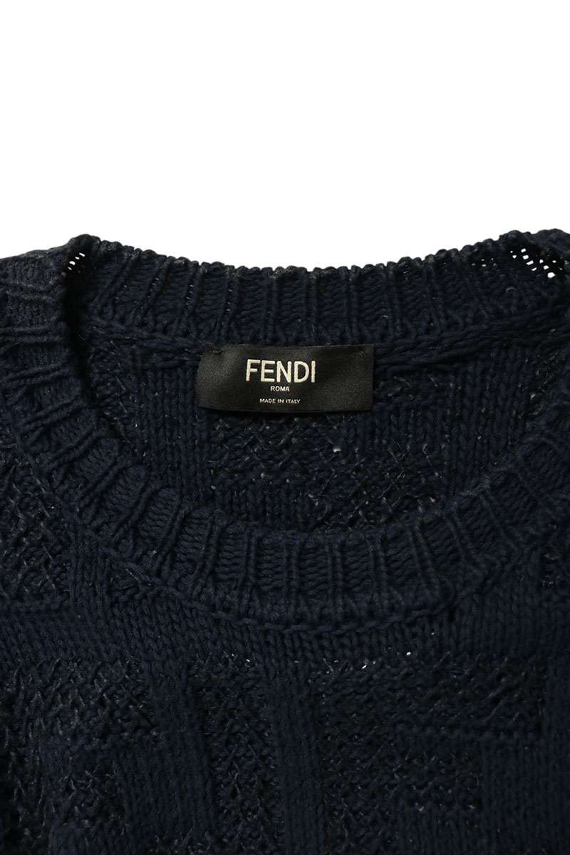 FENDI 24SS FF Monogram Logo Knit Size 54