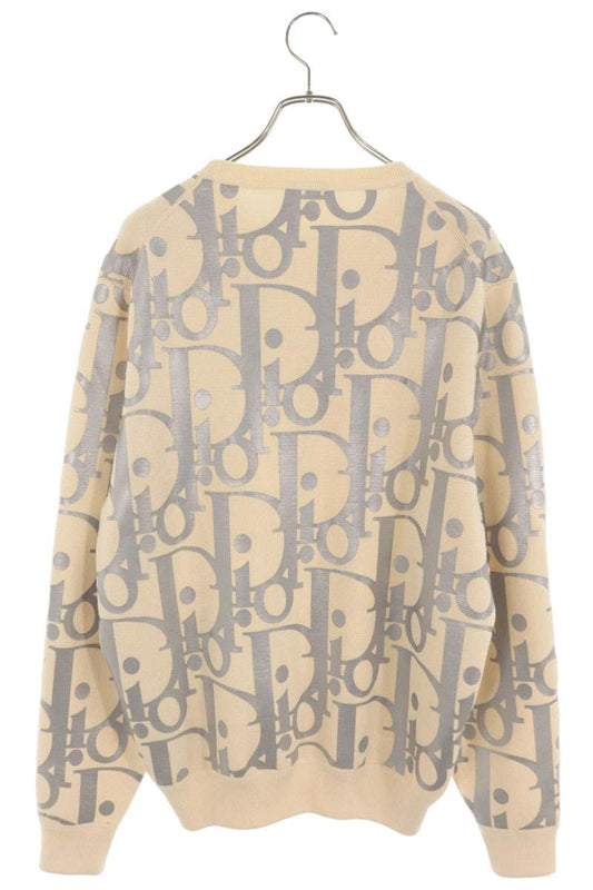 DIOR 21SS Reflective Oblique All-Over Wool Sweater Size L