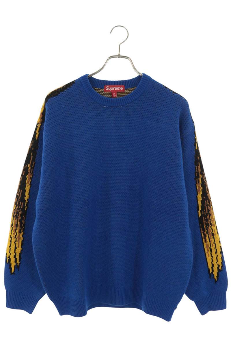 SUPREME 25AW ANTIHERO Logo Knit Sweater Blue Size M
