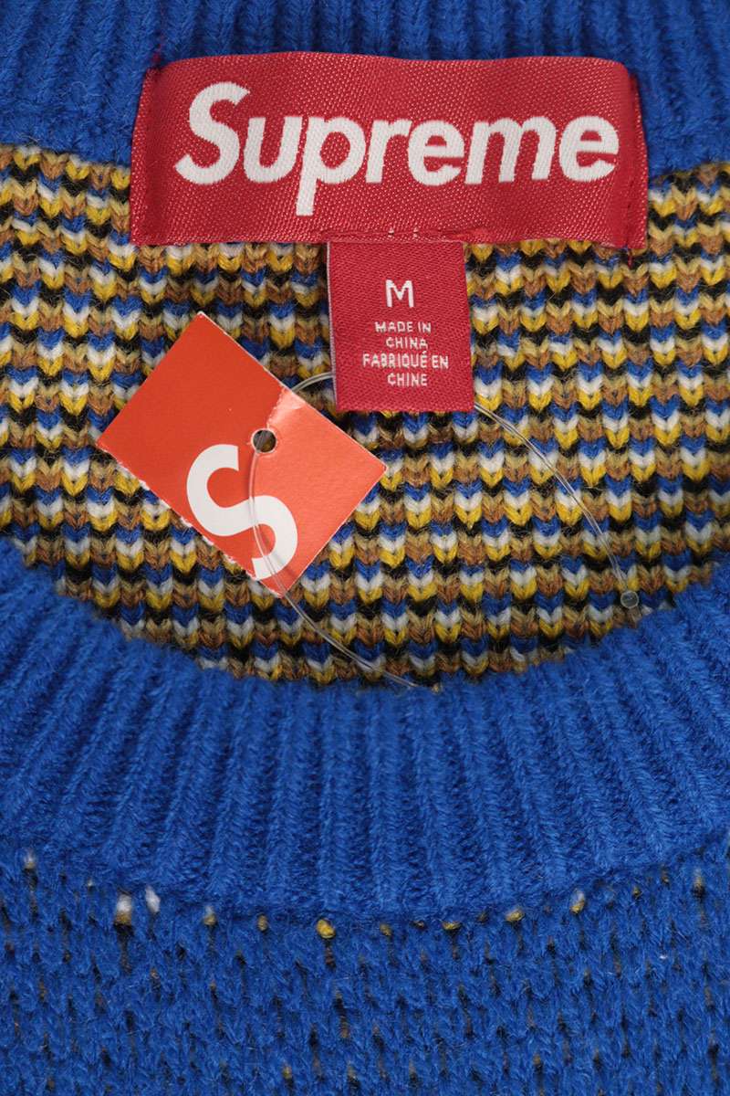 SUPREME 25AW ANTIHERO Logo Knit Sweater Blue Size M