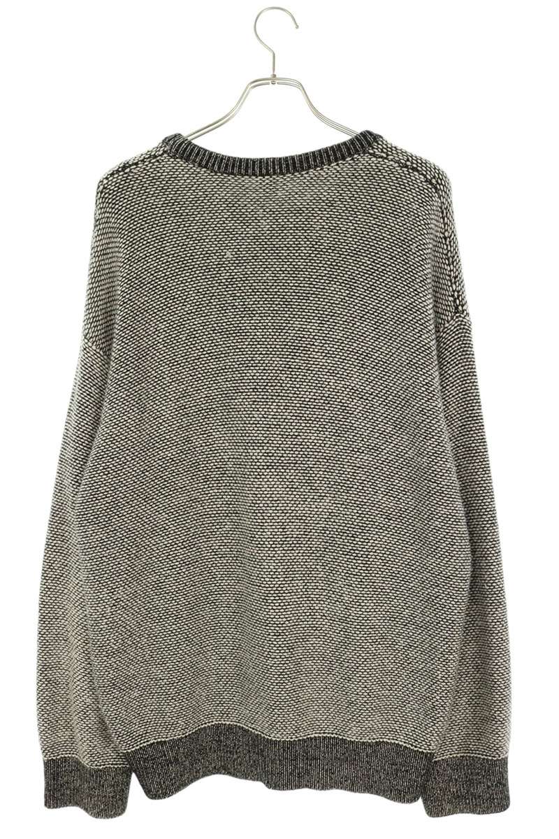 LOEWE White Black Anagram Alpaca Blend Sweater
