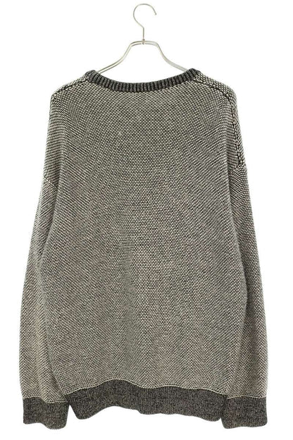 LOEWE White Black Anagram Alpaca Blend Sweater