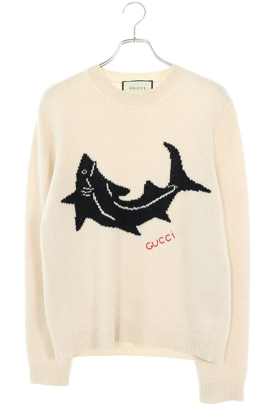 GUCCI Wool Shark Logo Knit Size XS