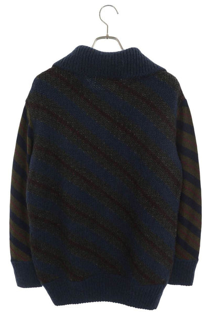 CHANEL Collared Alpaca Blend Wool Knit Size 40