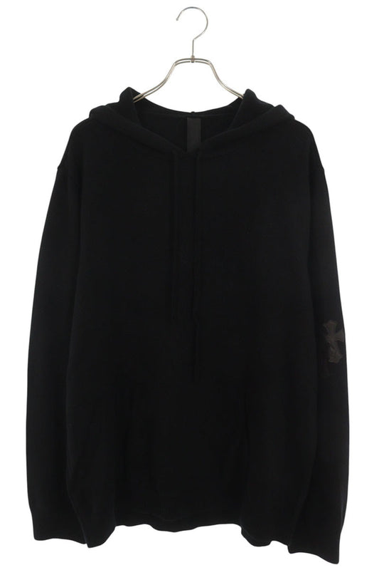 Chrome Hearts Black Cross Patch Cashmere Pullover Size XXL