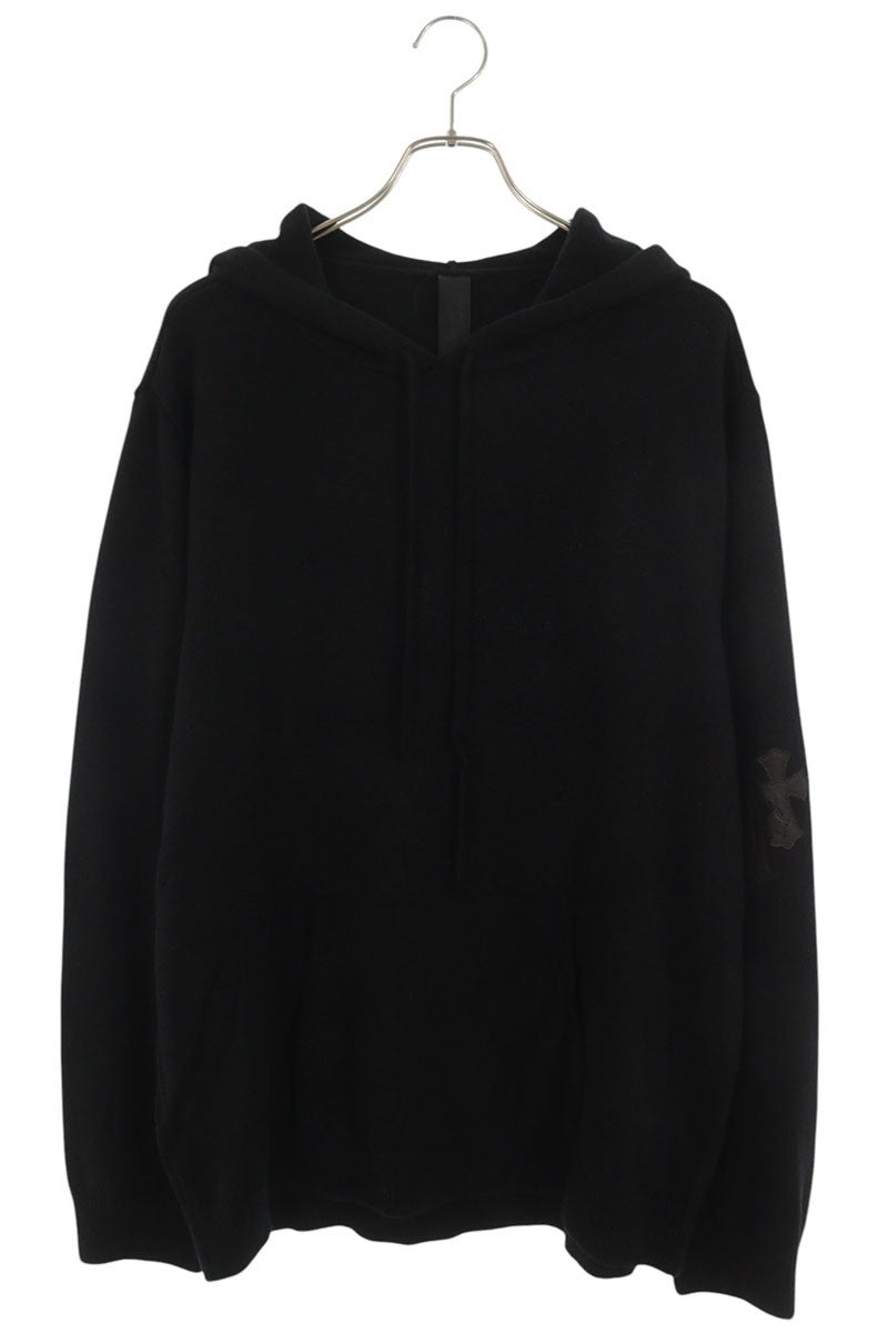 Chrome Hearts Black Cross Patch Cashmere Pullover Size XXL