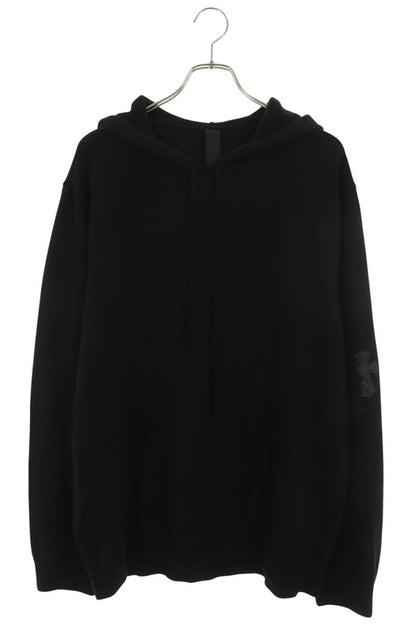 Chrome Hearts Black Cross Patch Cashmere Pullover Size XXL