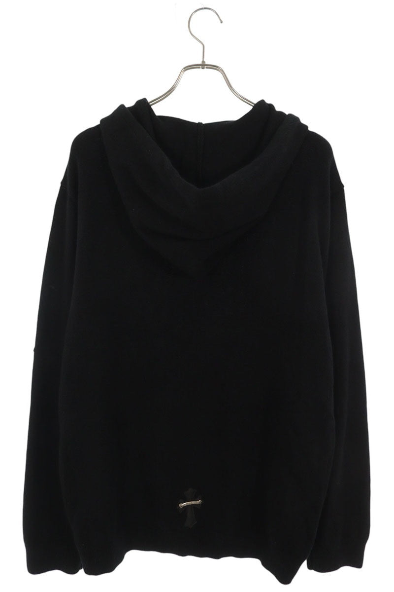 Chrome Hearts Black Cross Patch Cashmere Pullover Size XXL