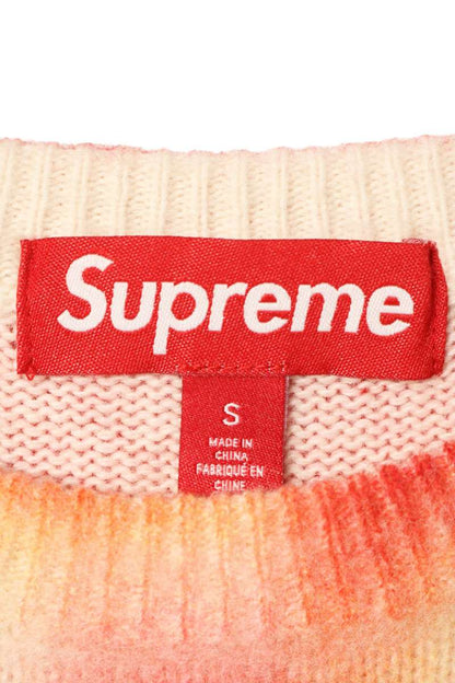 SUPREME 23AW Blurred Logo Wool Knit Sweater Size S