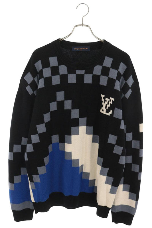 LOUISVUITTON LV Fair Isle Macro Crewneck Knit Multi Size XXL