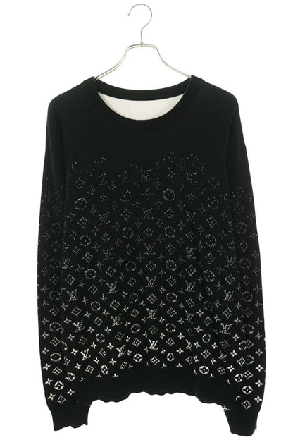 LOUISVUITTON Black Monogram Gradation Knit Size L