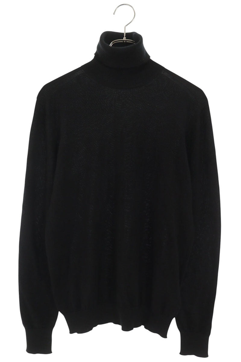 Dior HOMME CD Embroidery Turtleneck Knit Black Size S