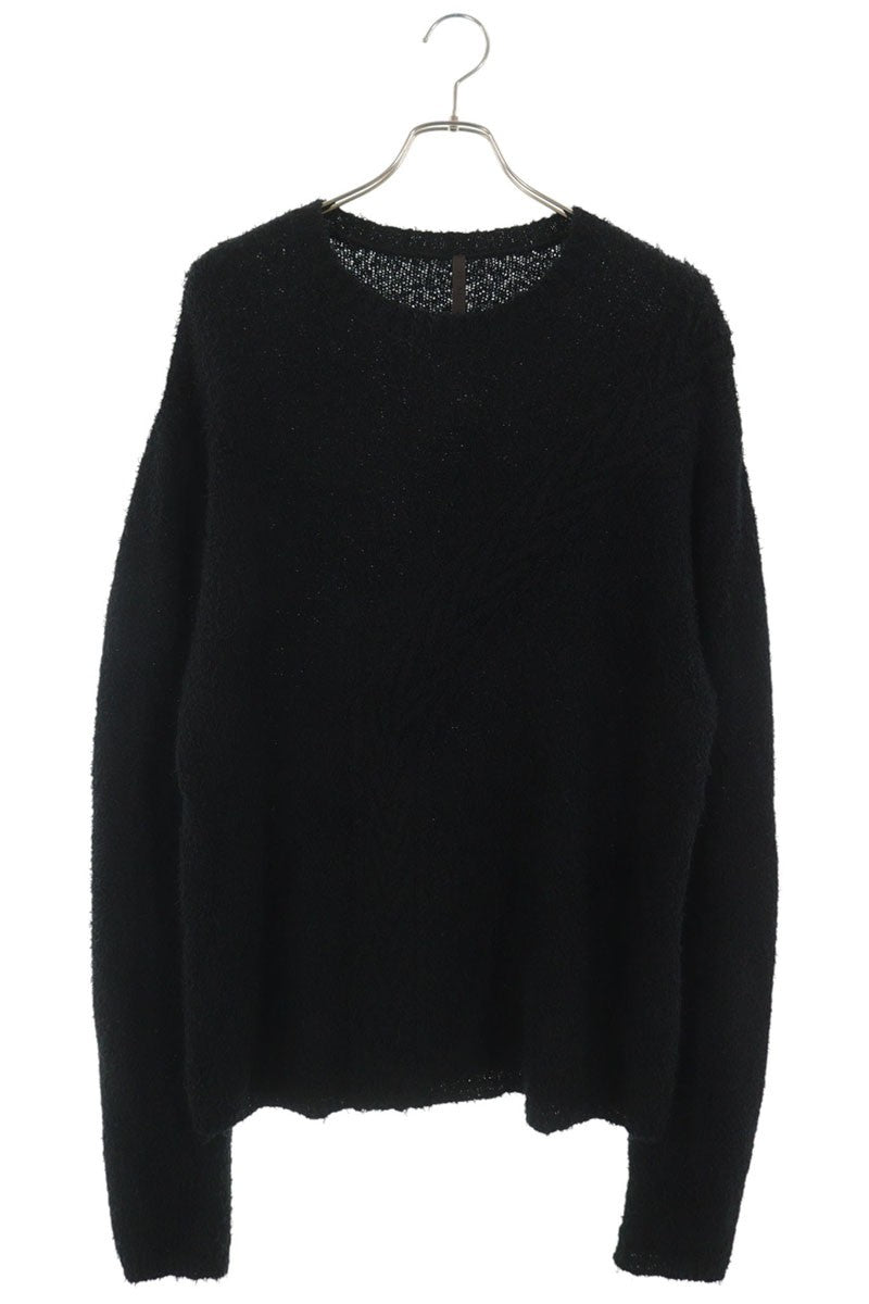 J.L-A.L Black Mohair Blend Knit Sweater Size L
