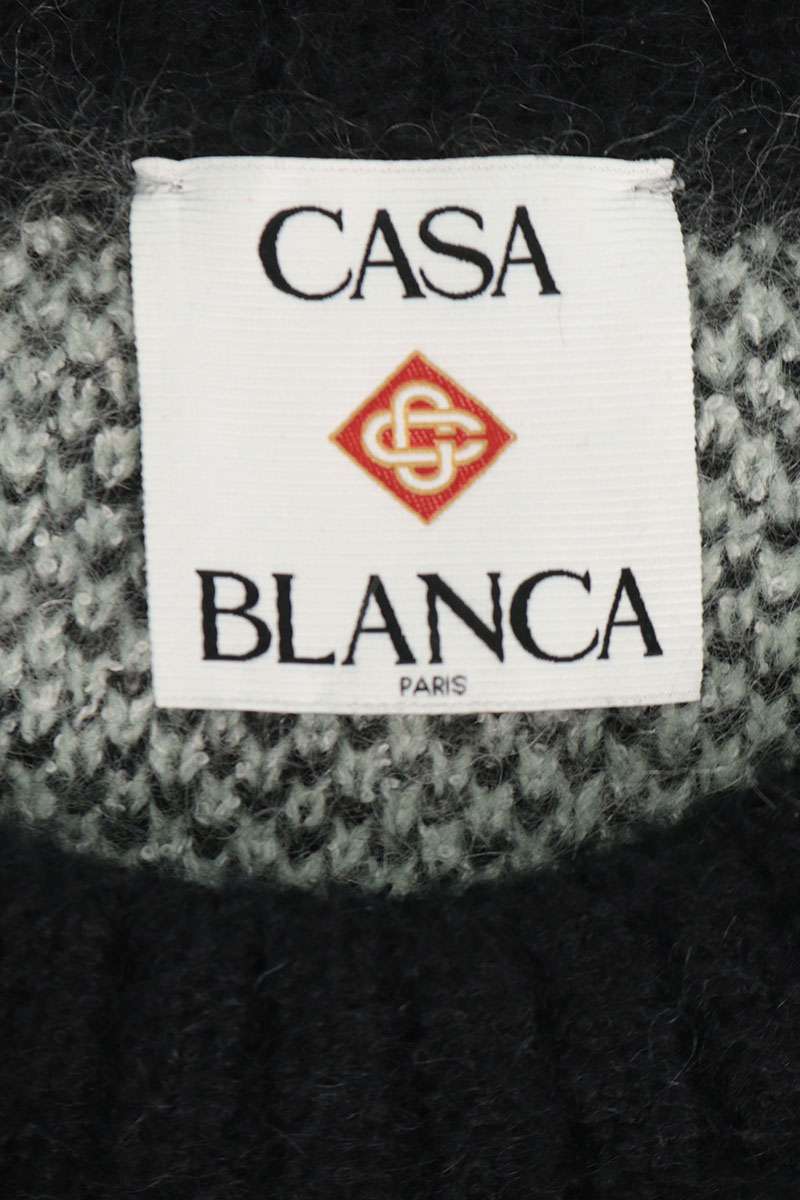 CASABLANCA 25AW Mohair Blend Crewneck Knit Multi Size L