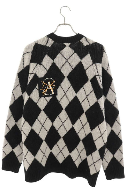 UNDERCOVER Argyle Print Wool Knit Multi Size 4