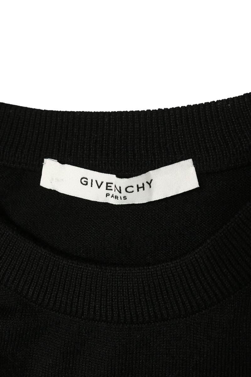 GIVENCHY Signature Logo Wool Knit Black Size L