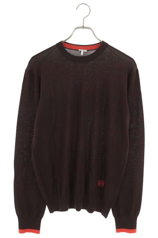 LOEWE 26SS Anagram Embroidered Wool Knit Size M