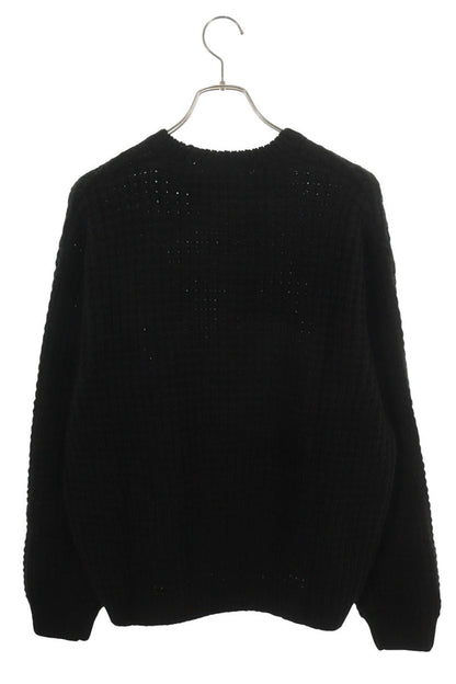 SUPREME 25AW Small Box Waffle Sweater Black Size L