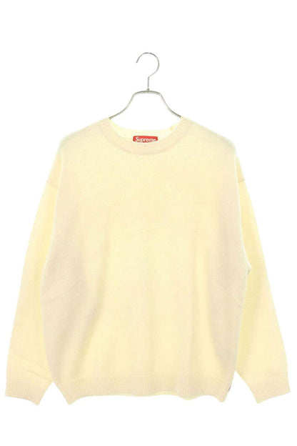 SUPREME 25AW Angora Script Sweater Off-White Size L
