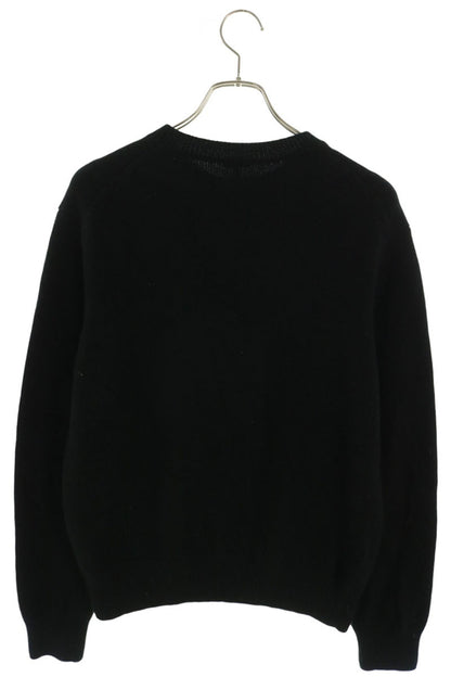 LOEWE Anagram Embroidered Wool Knit Black Size XS