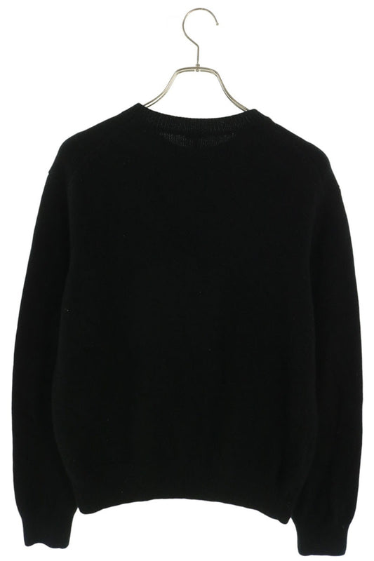 LOEWE Anagram Embroidered Wool Knit Black Size XS
