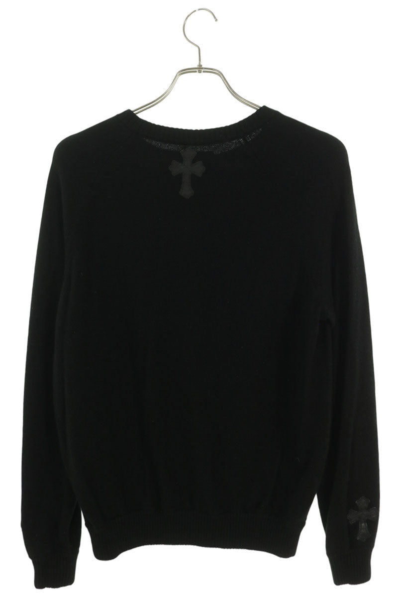 Chrome Hearts Layered CH Plus Patch Knit Black Size S