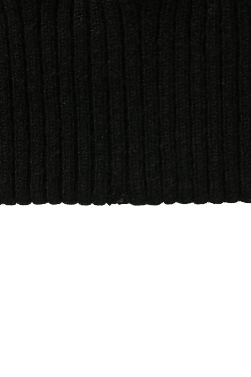 Chrome Hearts Layered CH Plus Patch Knit Black Size S