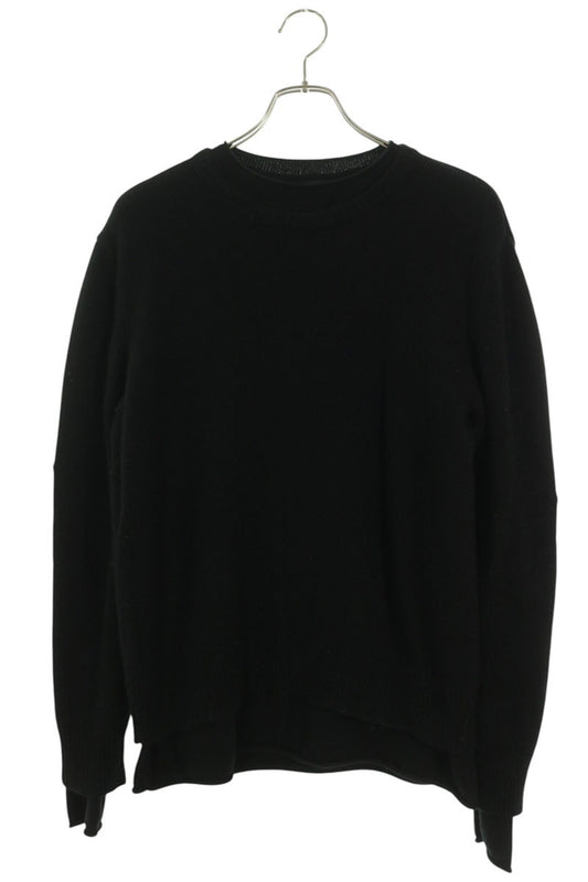Chrome Hearts Sleeve Cross Patch Cashmere Knit Black Size S
