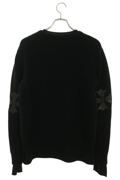 Chrome Hearts Sleeve Cross Patch Cashmere Knit Black Size S