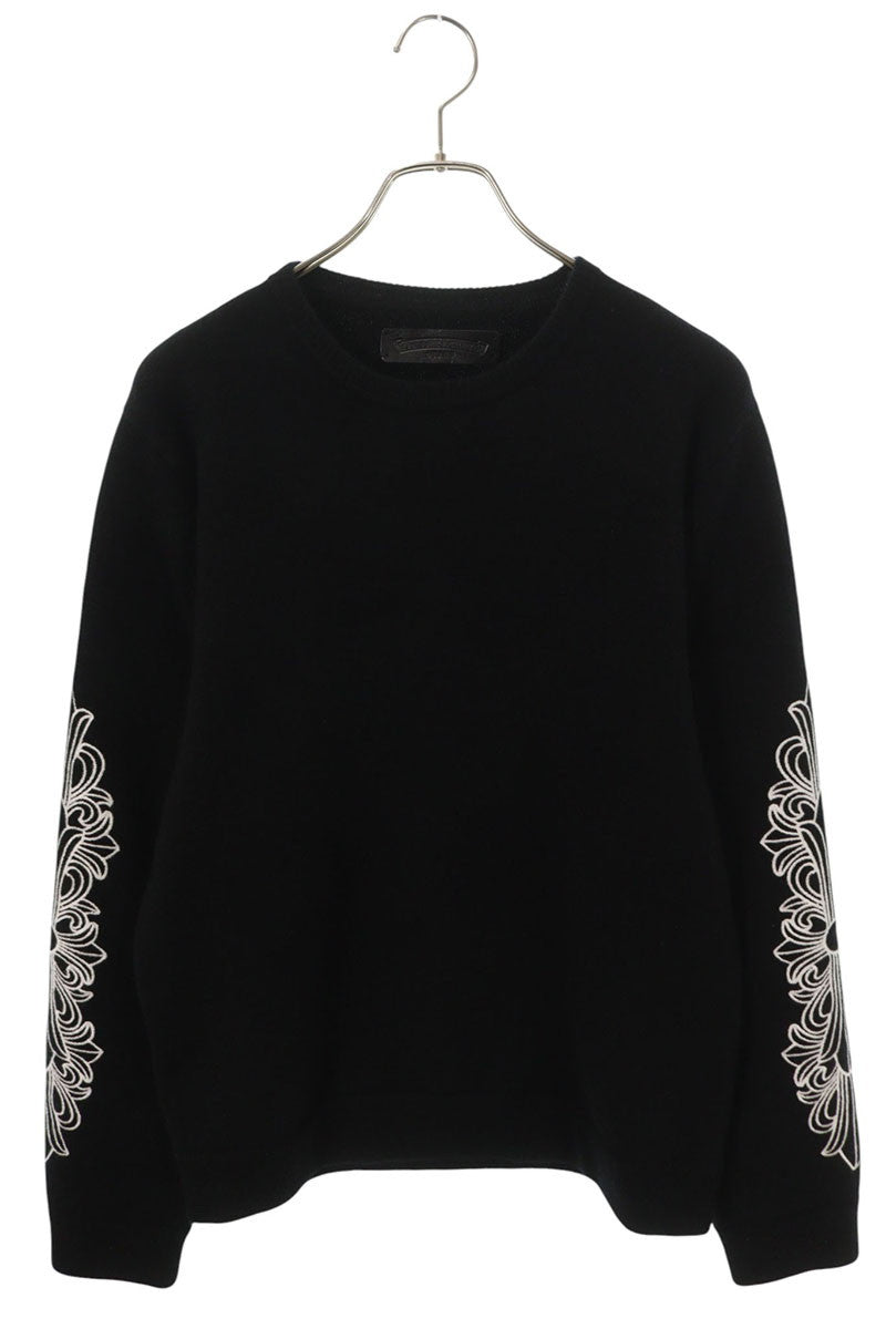 Chrome Hearts U LIFE SENTENCE Floral Cashmere Sweater Size M
