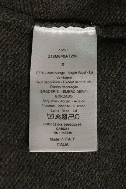 DIOR Atelier Logo Wool Knit Sweater Green Size S