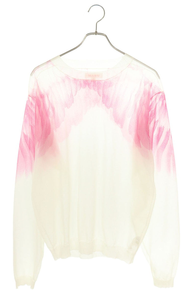 MASU Clear Angel Wing Nylon Knit White Size 48
