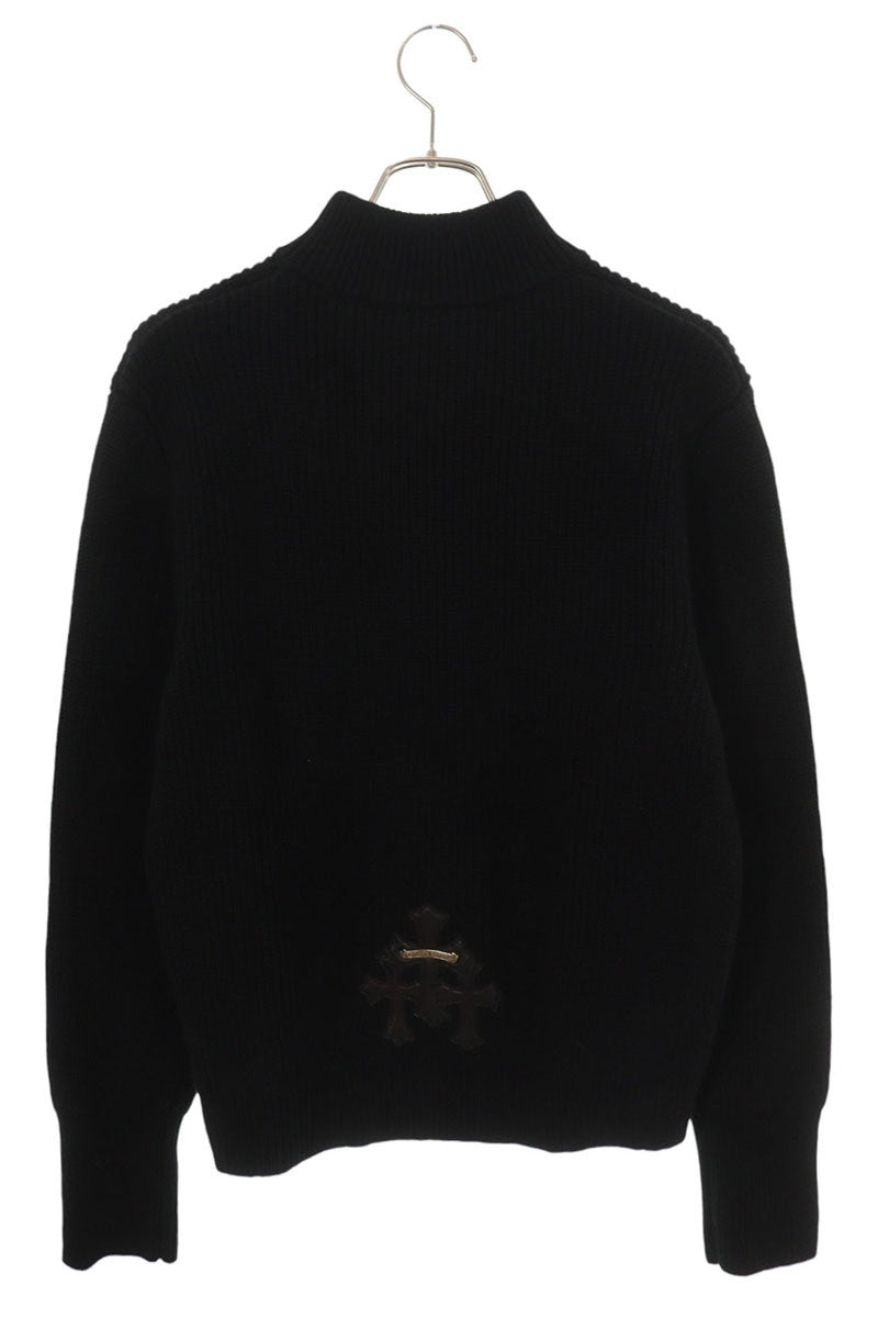Chrome Hearts BAIT & TACKLE HLF ZIP Cashmere Knit