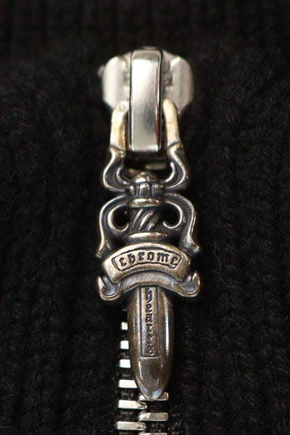 Chrome Hearts BAIT & TACKLE HLF ZIP Cashmere Knit