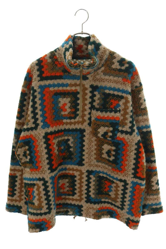 Engineered Garments Half-Zip Mock Neck Knit Multi Size M