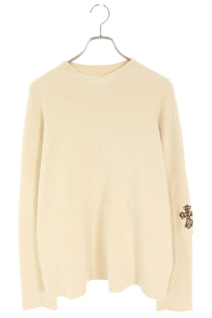 Chrome Hearts Pony Hair Cross Patch High Knit Beige Size M