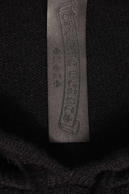Chrome Hearts CH Cross Leather Patch Cashmere Hoodie Size XL