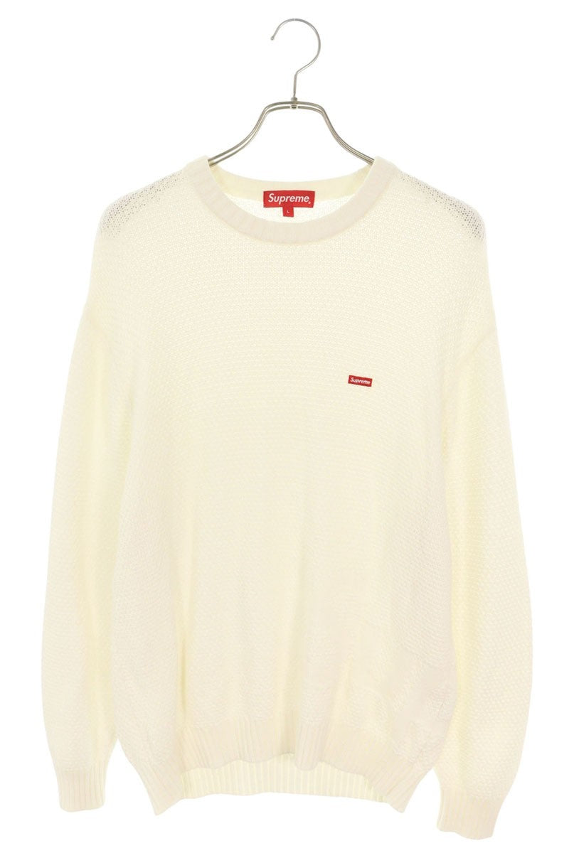 SUPREME 20AW Textured Small Box Sweater Off-White Size L