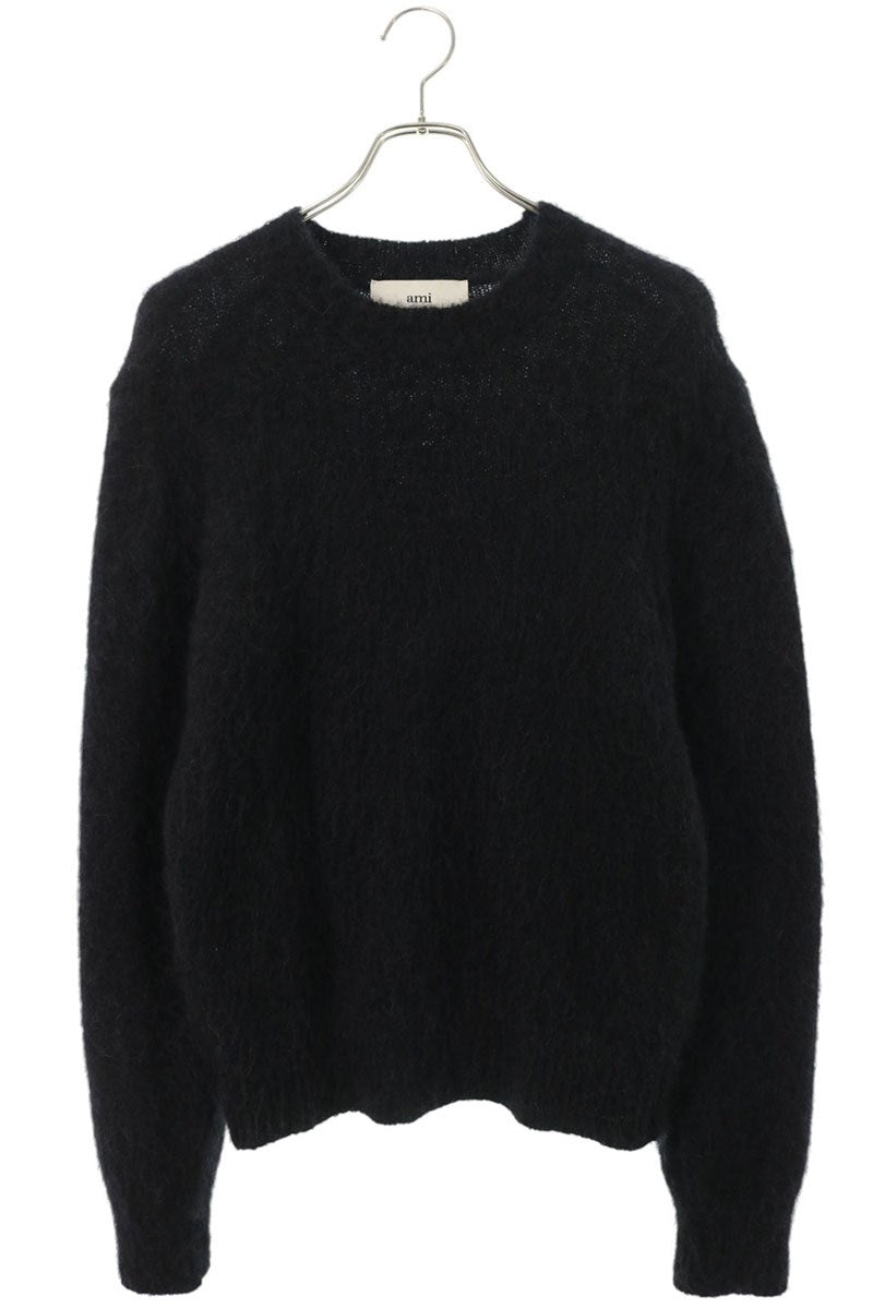 AMI Alexandre Mattiussi Alpaca Mohair Knit Black Size S