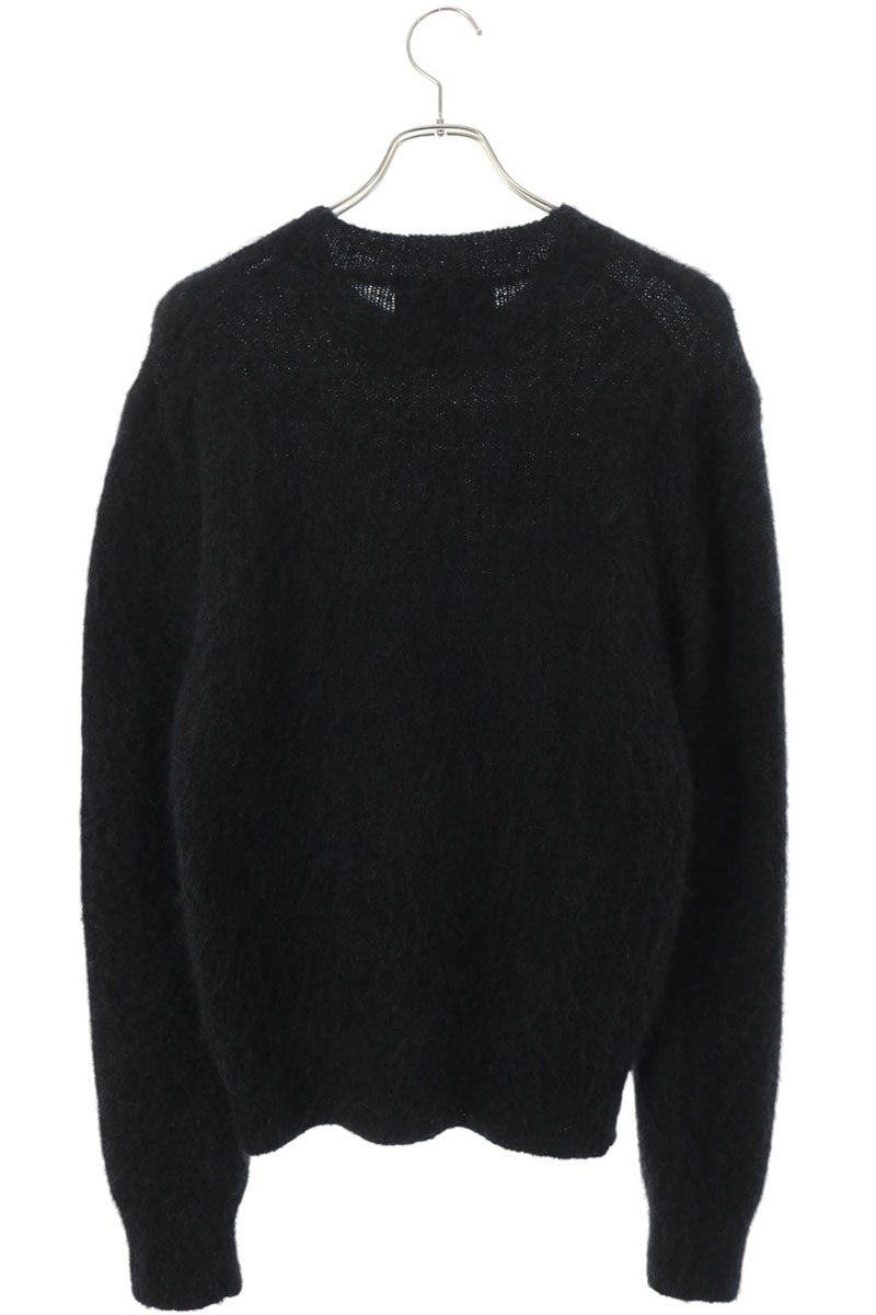 AMI Alexandre Mattiussi Alpaca Mohair Knit Black Size S