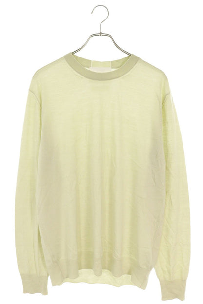 JILSANDER 25AW Wool Crewneck Knit Light Green Size 48