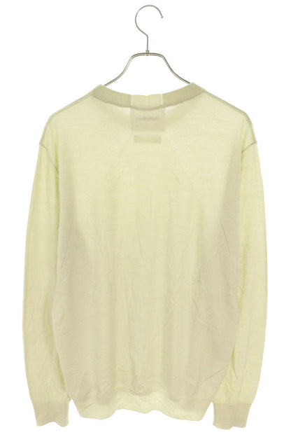 JILSANDER 25AW Wool Crewneck Knit Light Green Size 48